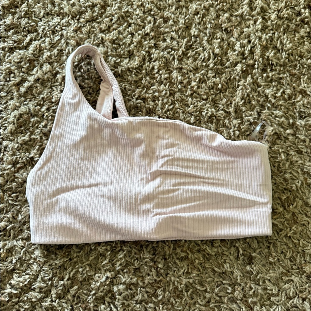 Lululemon Ribbed Nulu Asymmetrical Sports Bra